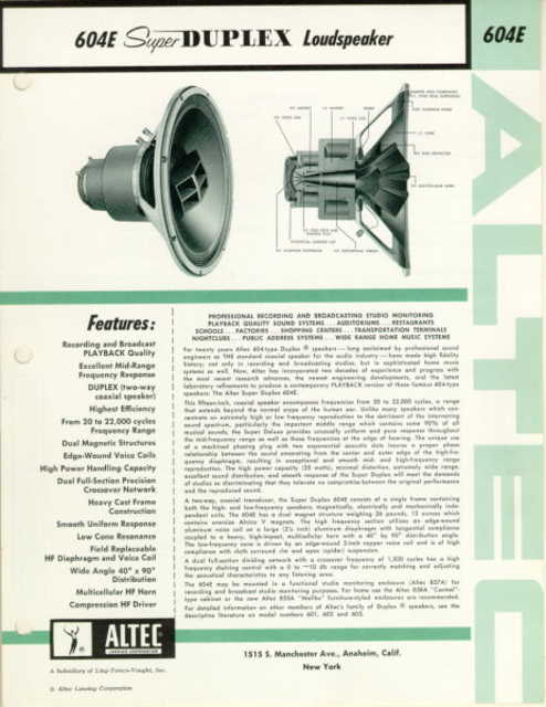 Altec 古董號角喇叭- 同好俱樂部- MyAV視聽商情網