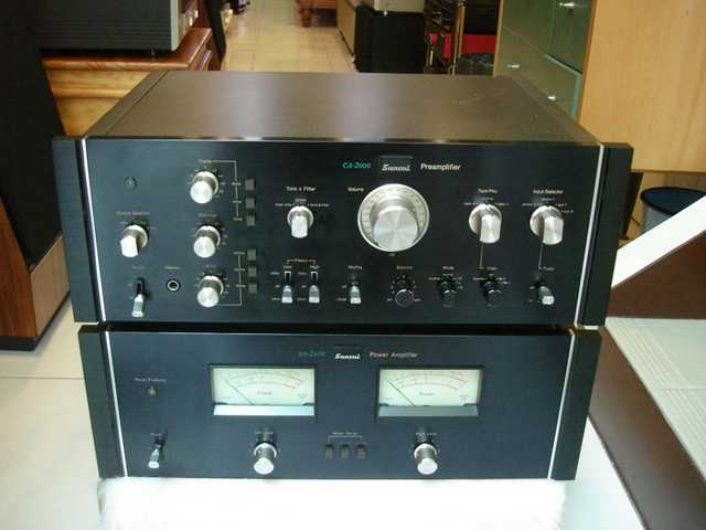 Sansui 前級CA-2000 後級BA-2000 日本頂級山水前.後級擴大機~ * - MyAV