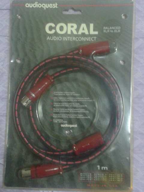 美國知名品牌AUDIOQUEST CORAL 超值XLR 訊號線- MyAV視聽商情網